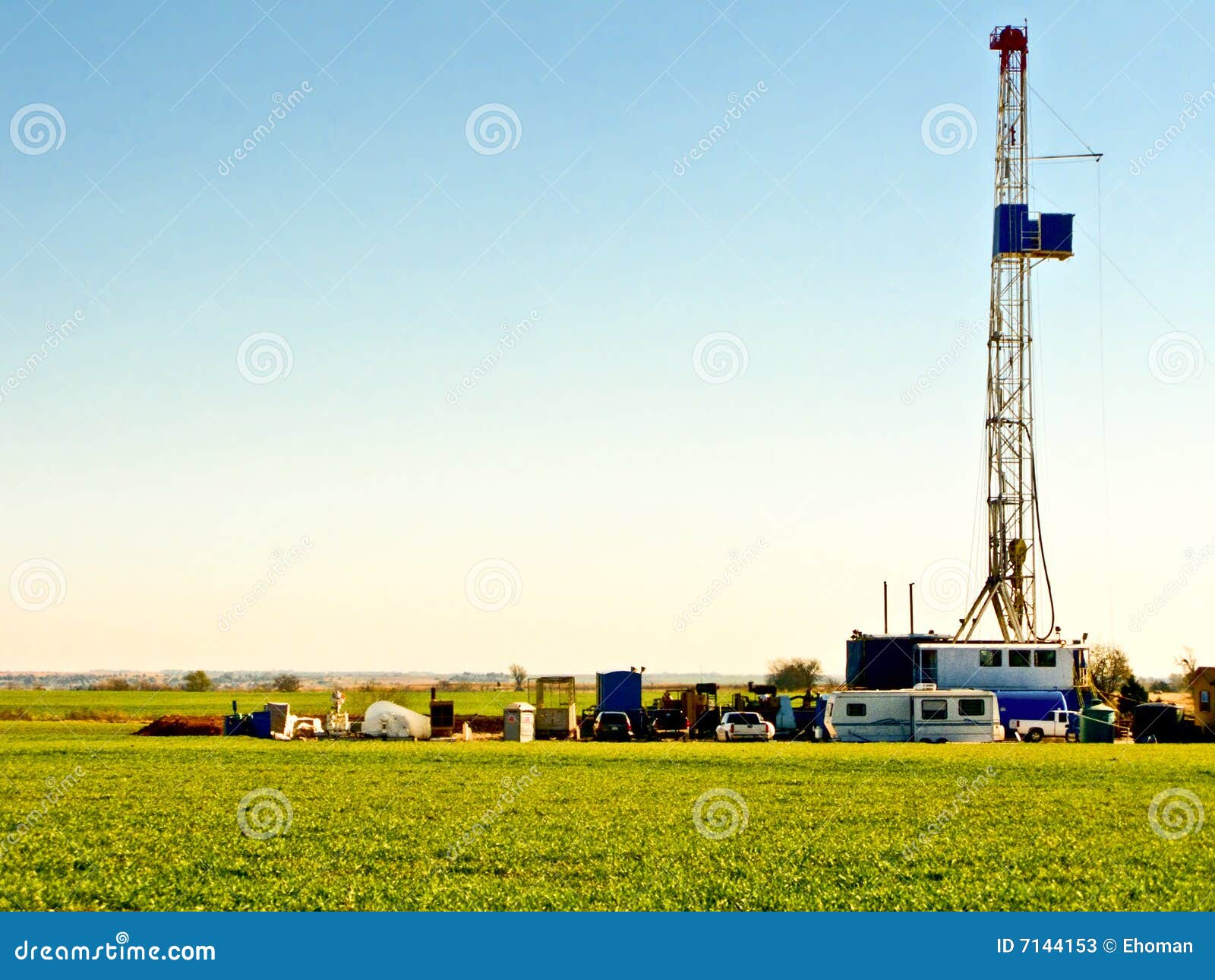 Oil Drilling Rig8536 stock image. Image of oilfield, industrial 7144153