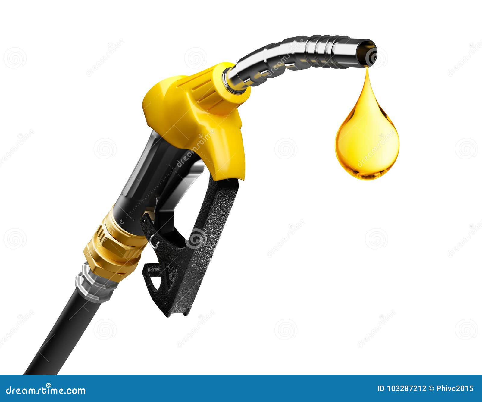 Oil Dripping from a Gasoline Pump Stock Illustration Illustration of