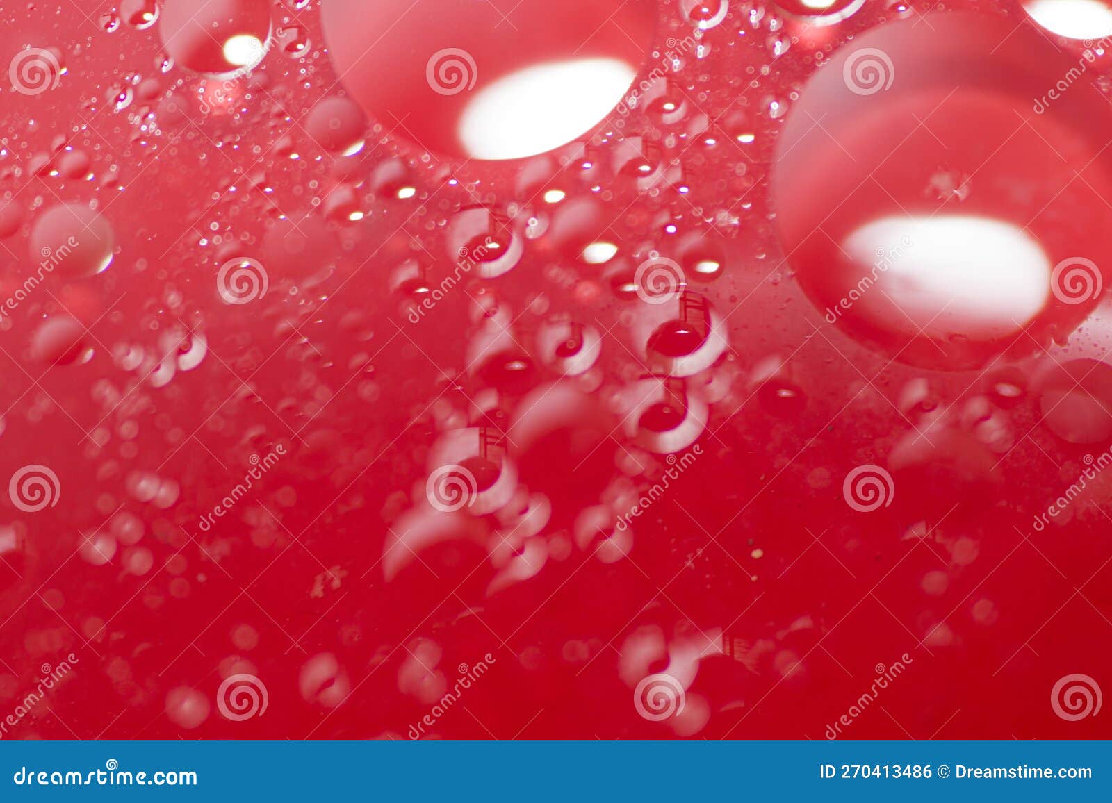 Oil Drops on a Red Tray , Background Stock Photo Image of water, drop