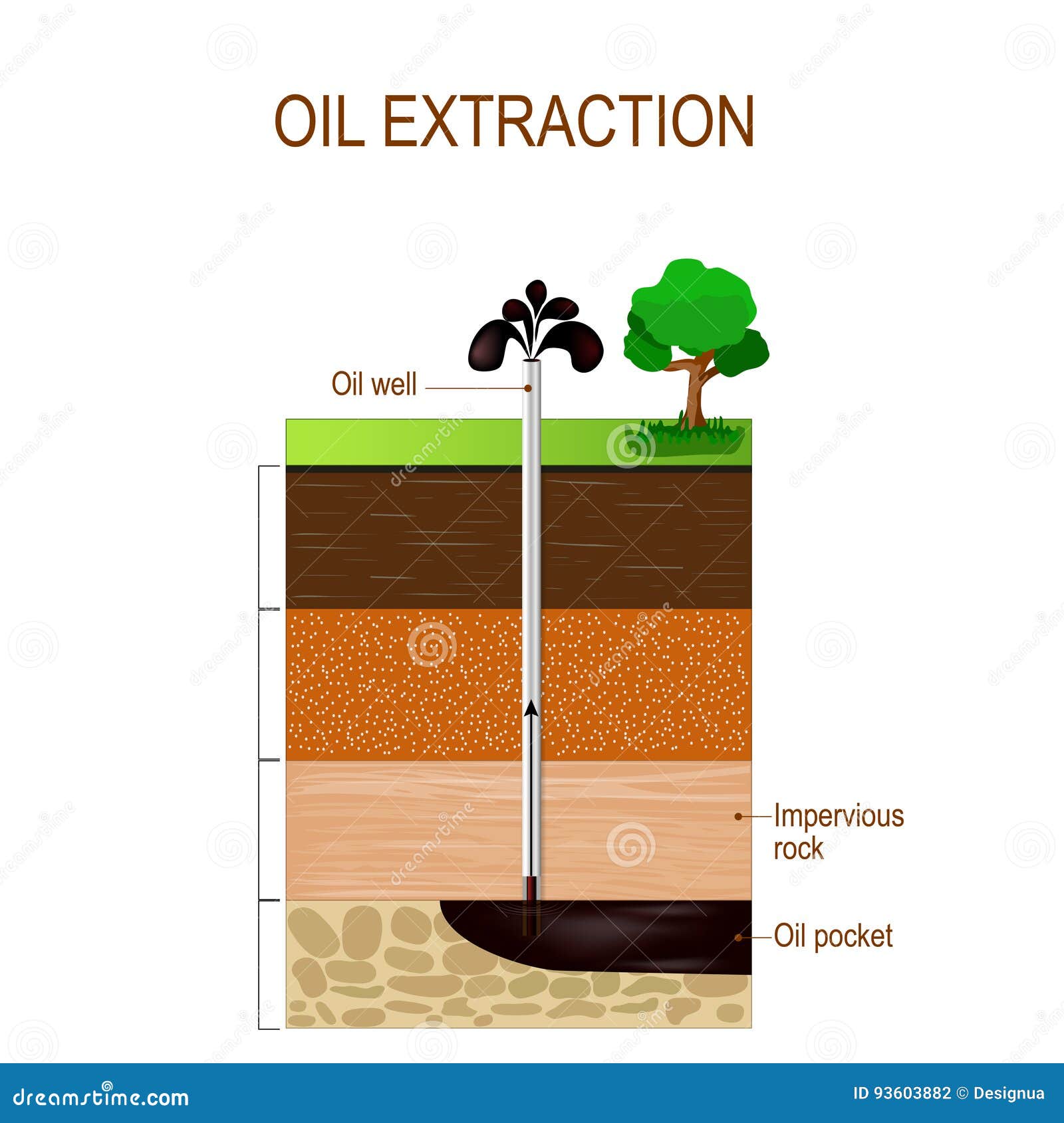 oil extraction and soil layers