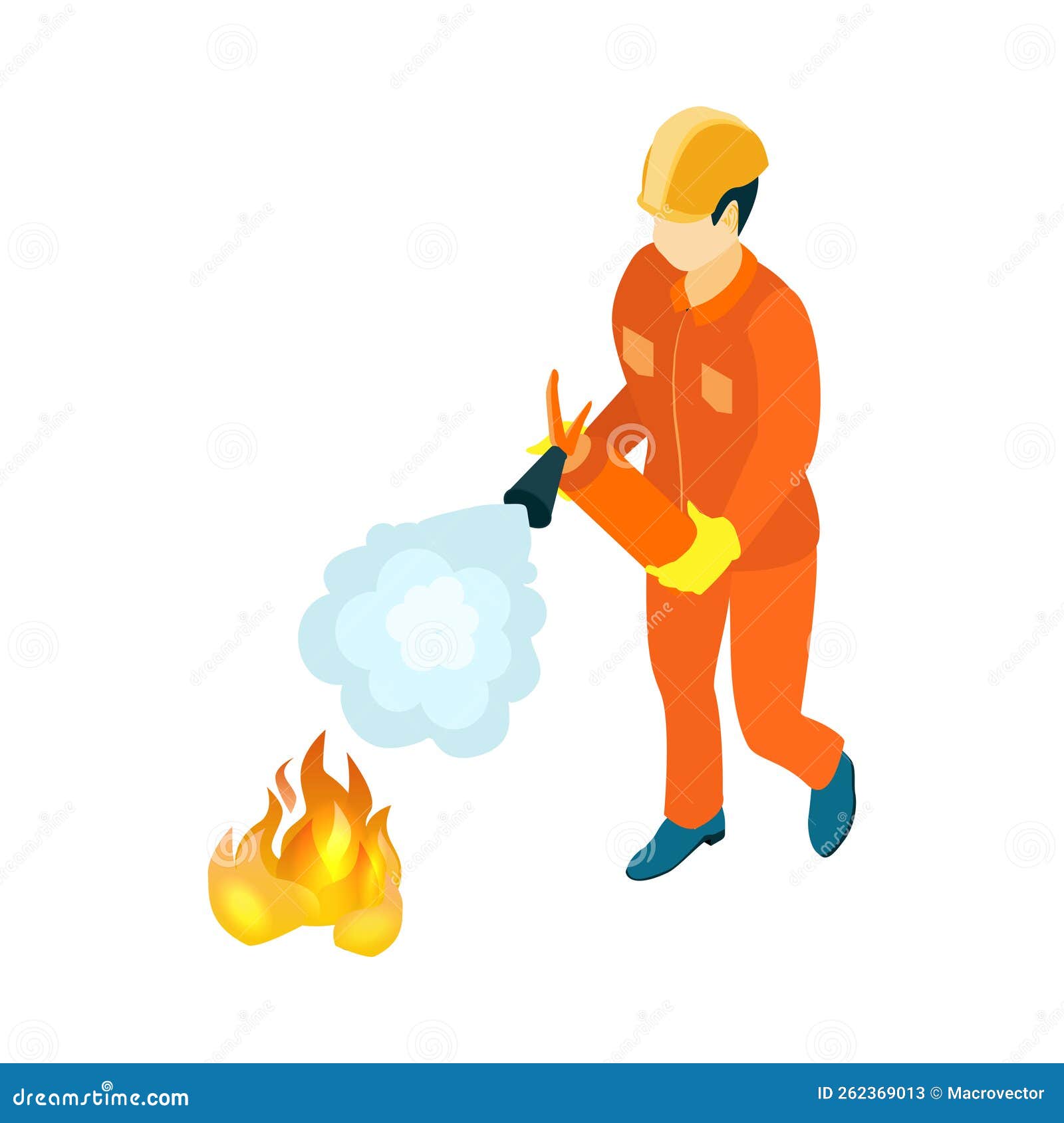 Oil Fire Fighting Composition Stock Illustration Illustration of earth, object 262369013