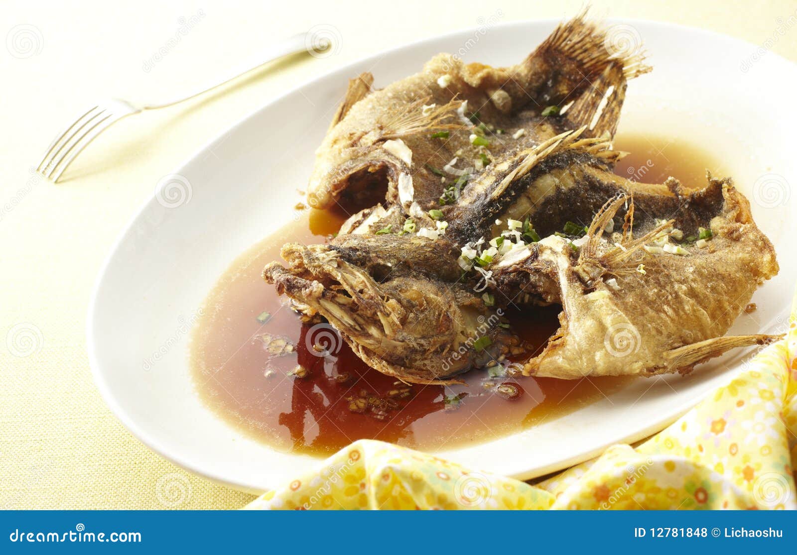 Oil fish and chips stock photo. Image of food, china 12781848