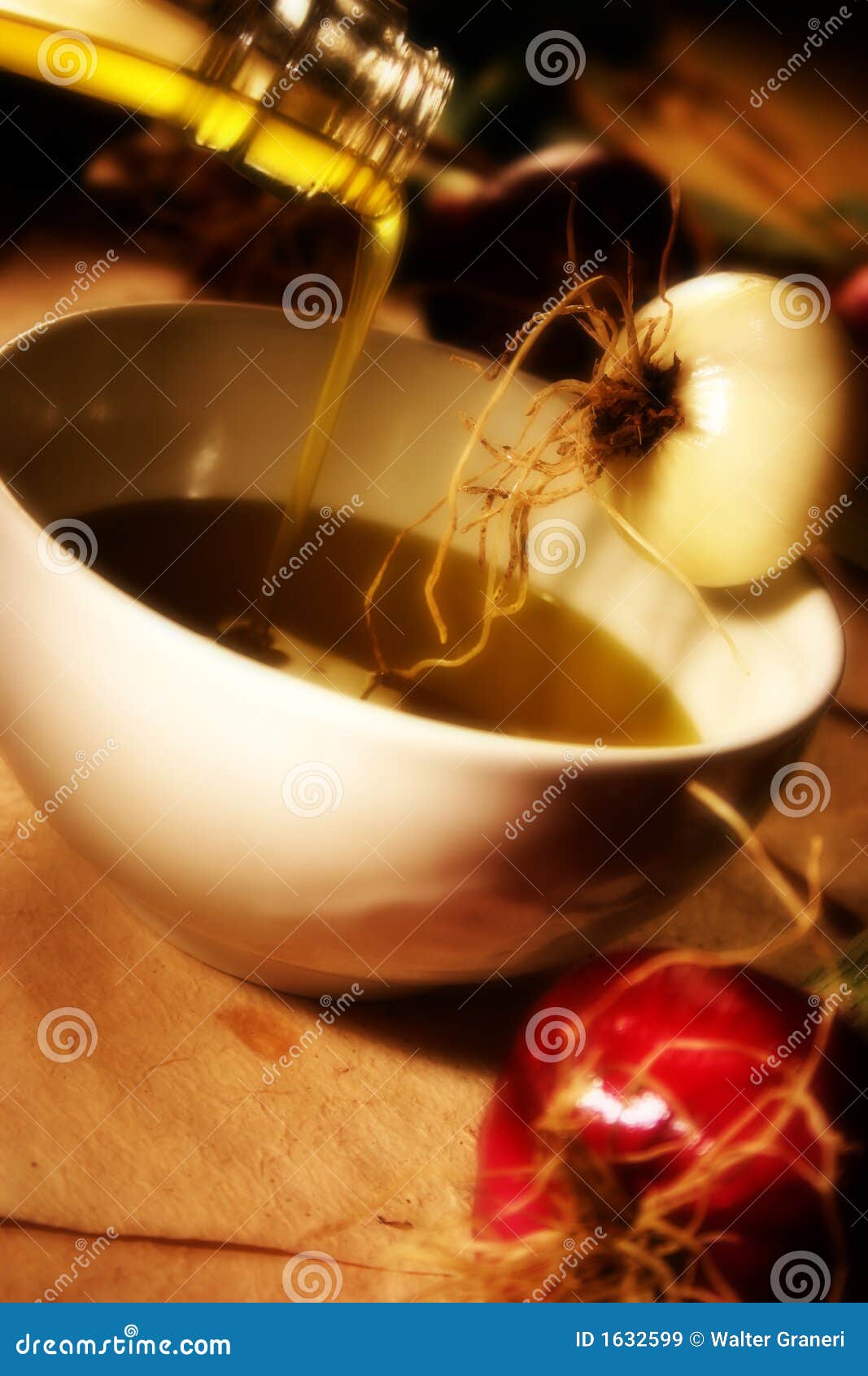 Oil food stock image. Image of onion, mediterranean, ingredients 1632599