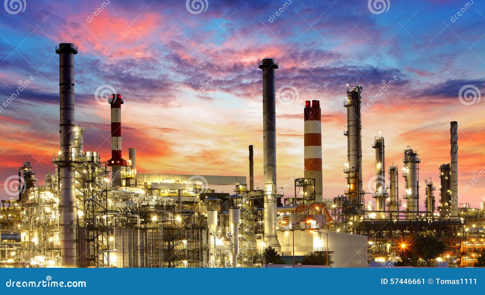 oil and gas industry - refinery, factory, petrochemical plant