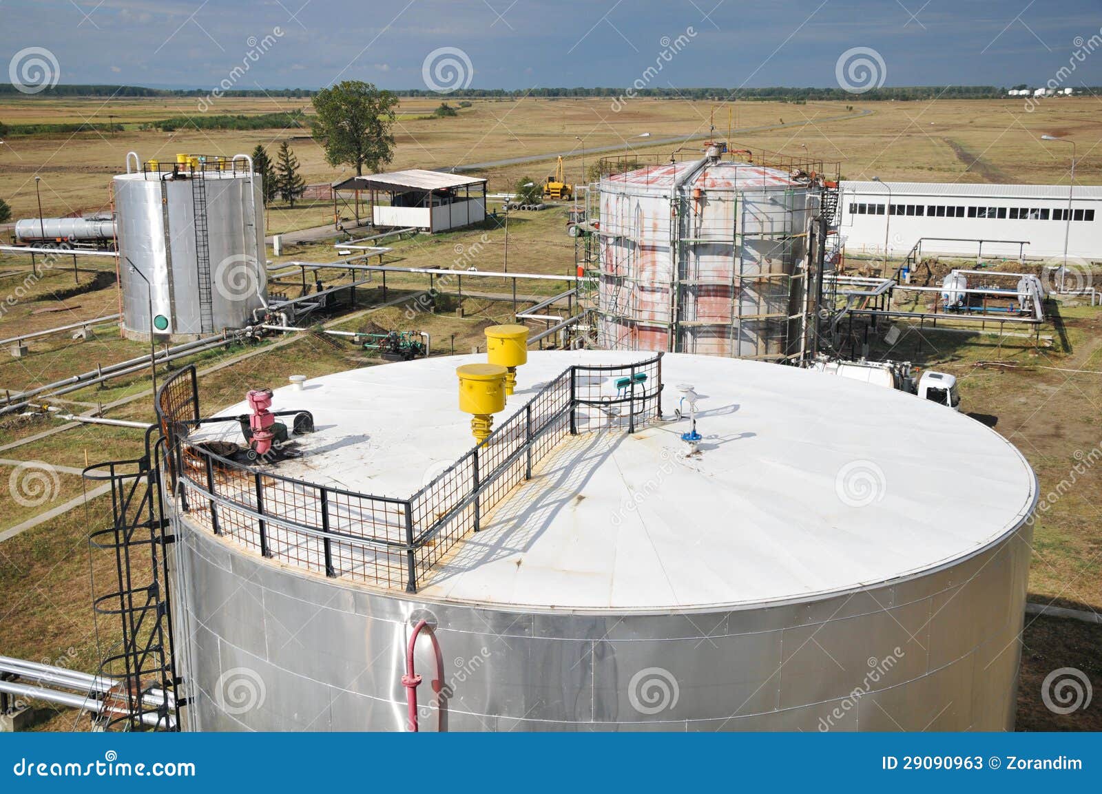Oil and Gas Processing Plant Stock Image Image of petroleum, metal