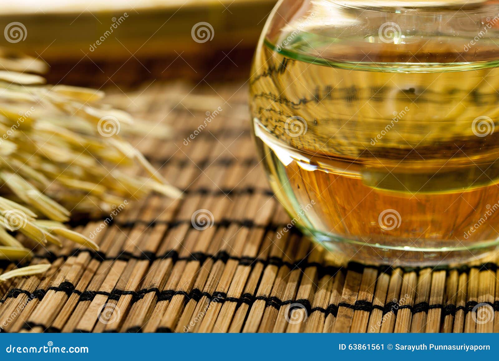 Oil in Jar Extracted from Flax Seeds or Linseeds. Stock Image Image