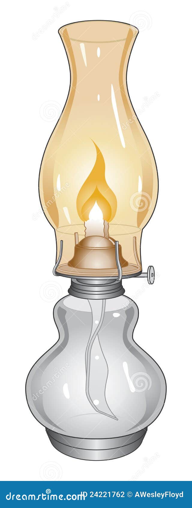 Oil Lamp Vector Illustration 24221762