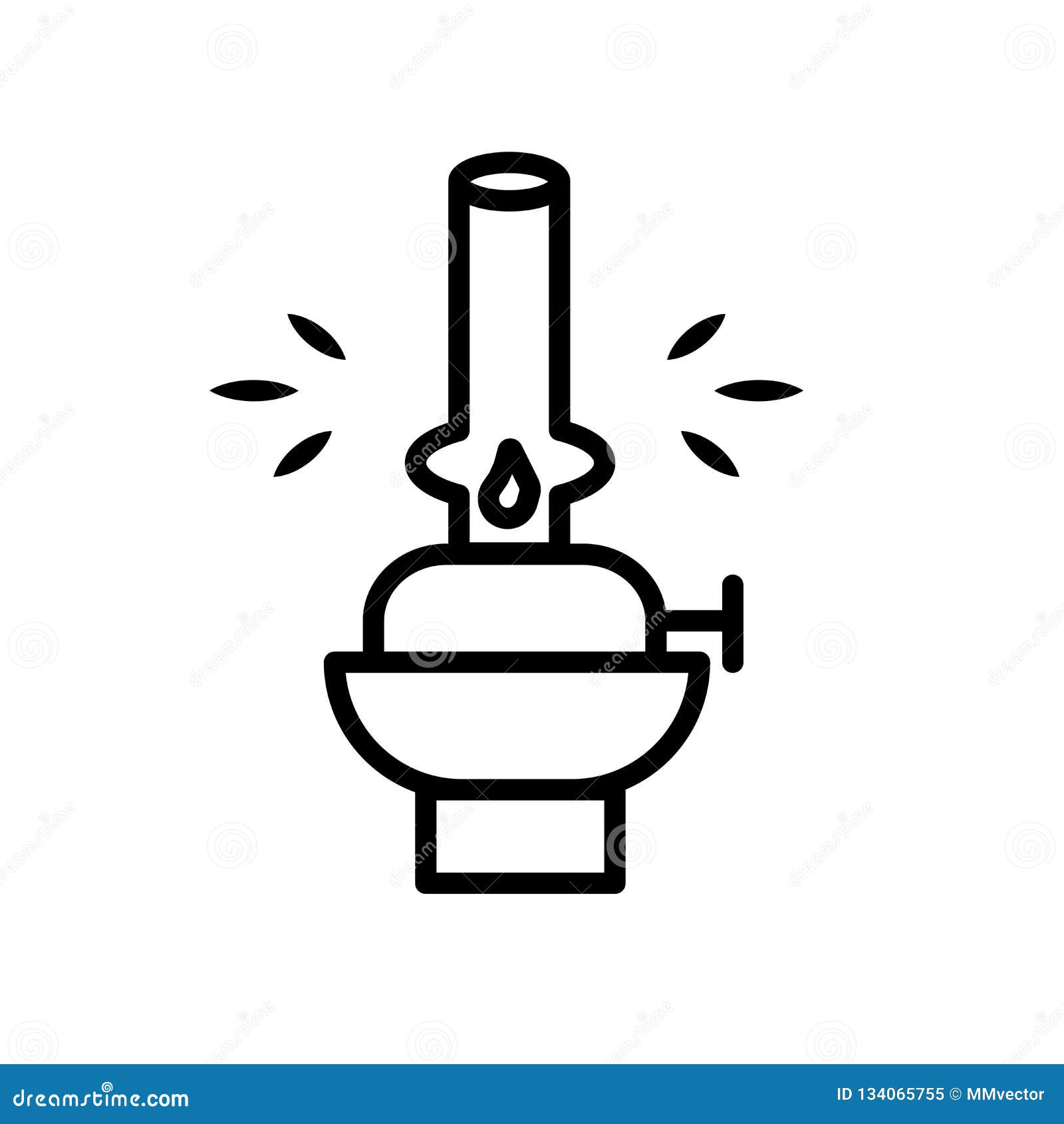 oil lamp icon   on white background, oil lamp sign