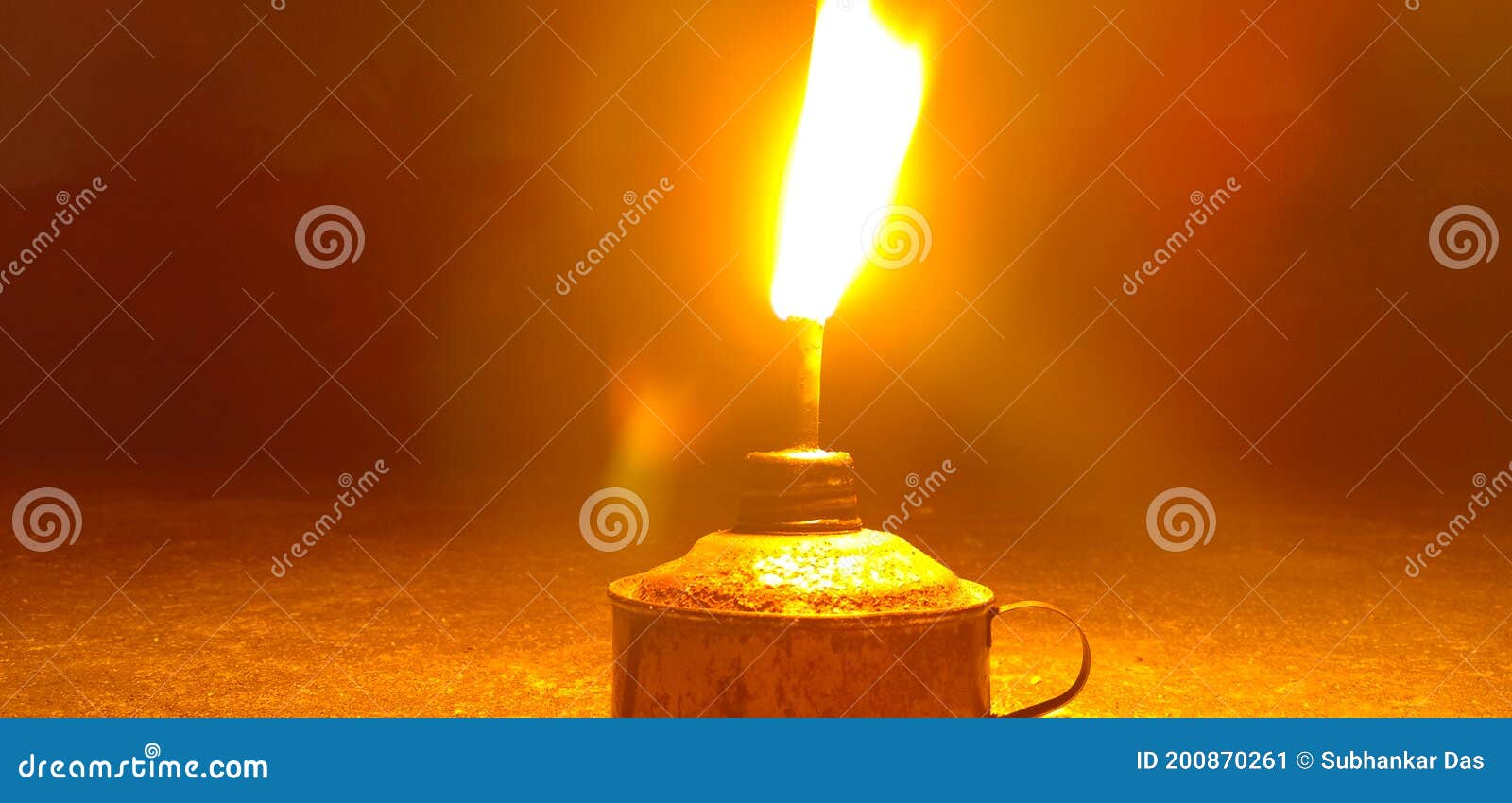 Oil Lamp. Kerosene Lamp. Night Lamp. Christmas Lighting. Stock Image