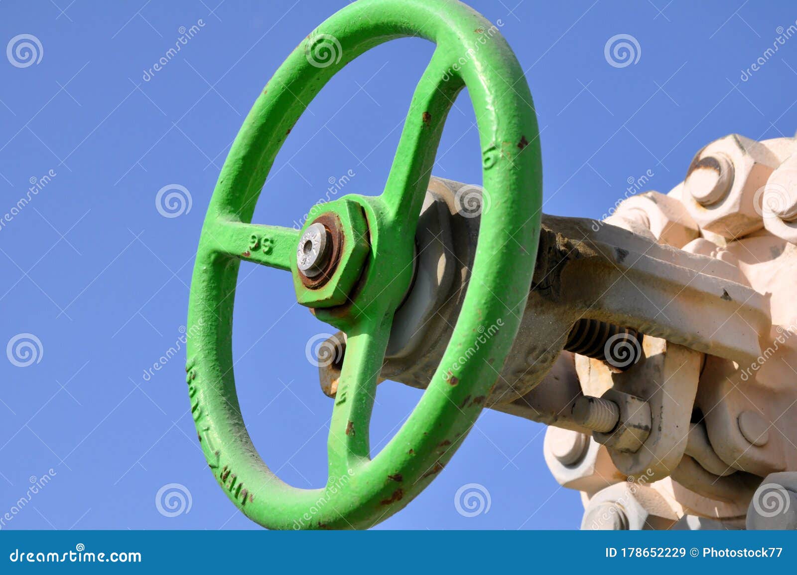 The Oil Line Equipped with Valve Stock Image Image of joint, metering