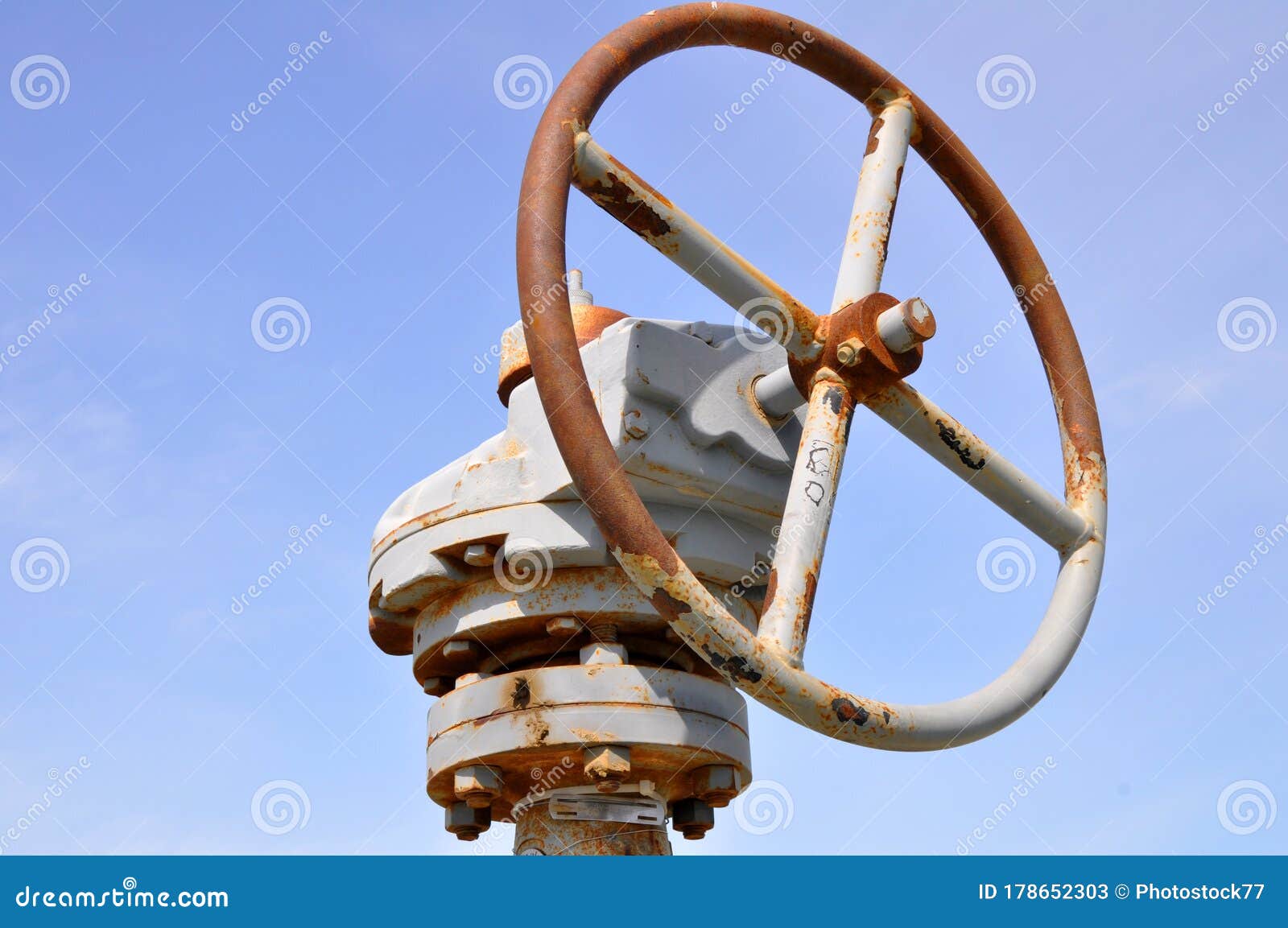 The Oil Line Equipped with Valve Stock Image Image of tube, pipes