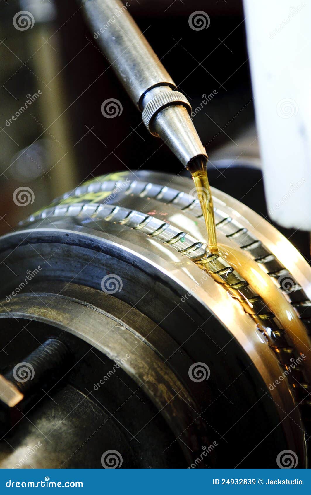 Oil in a machine stock image. Image of slippery, lubing 24932839