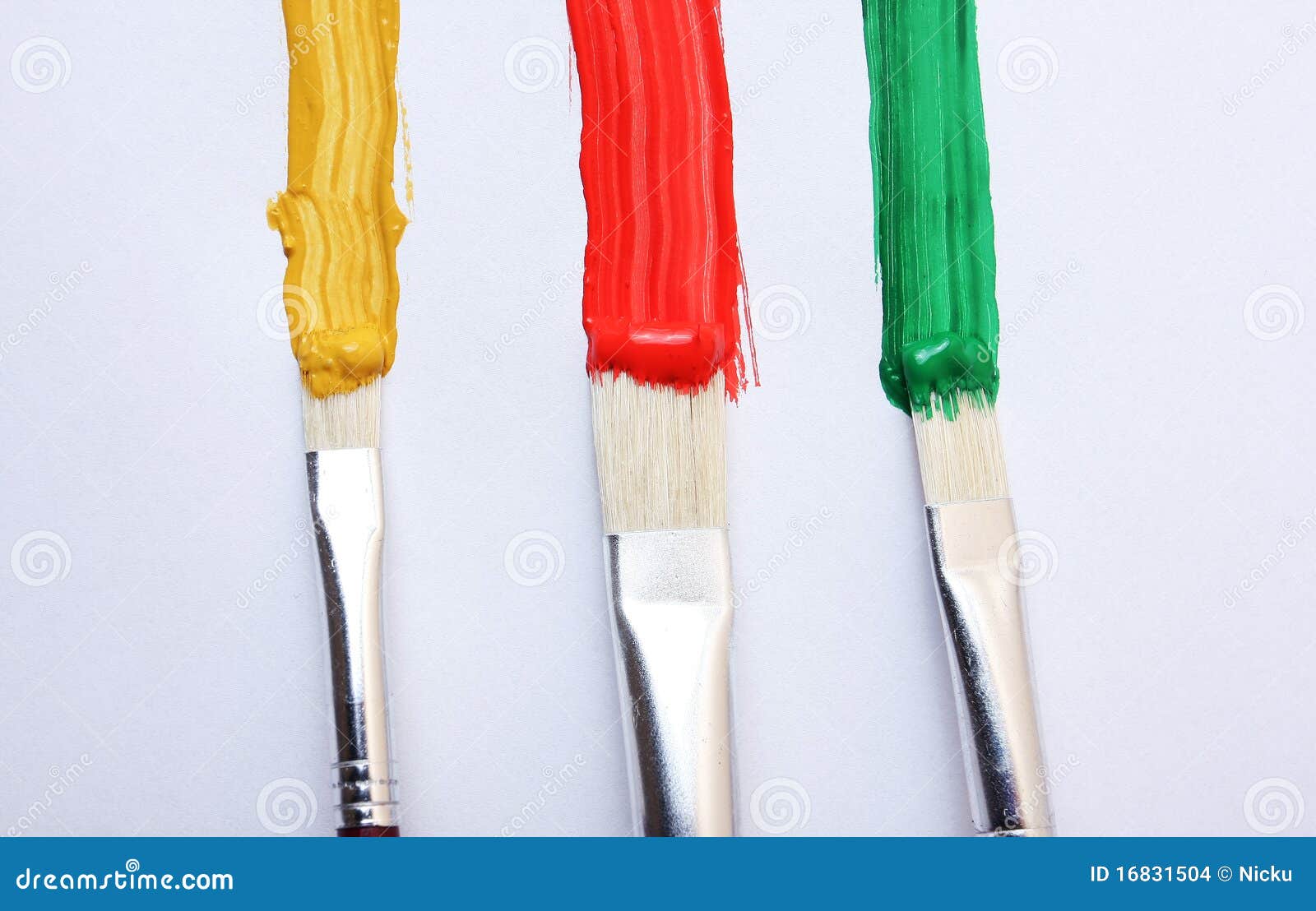 Oil paint brushes stock photo. Image of streak, stains 16831504