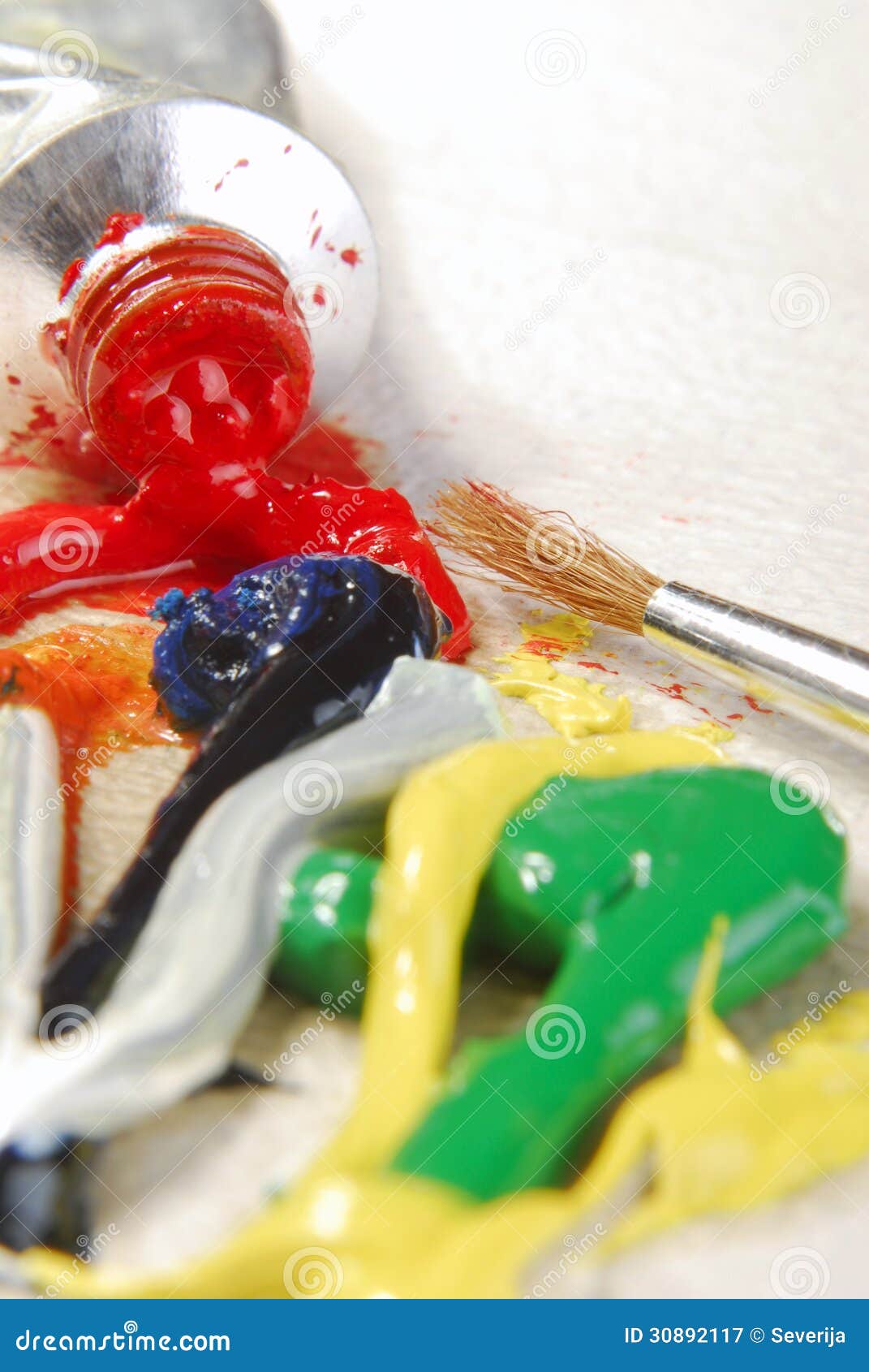 Oil paint mixing stock image. Image of mixed, macro, design - 30892117