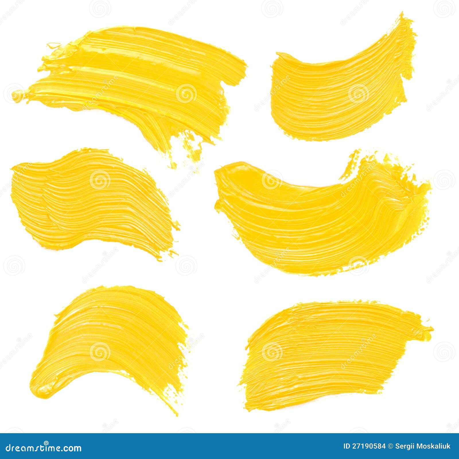 Oil Paint Spot Isolated On White Stock Photo - Image of ...