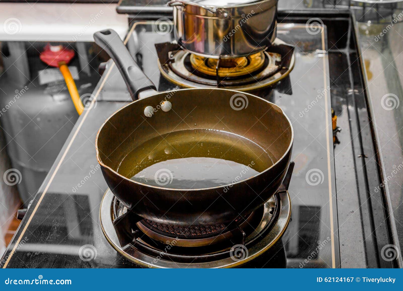Oil in pan stock image. Image of fried, traditional, cooking 62124167