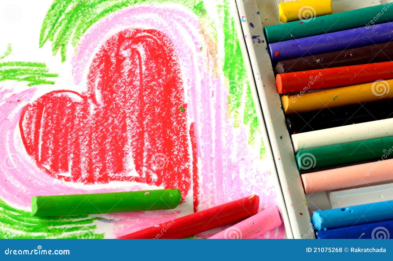 Oil Pastel Crayons stock photo. Image of mind, pastel 21075268