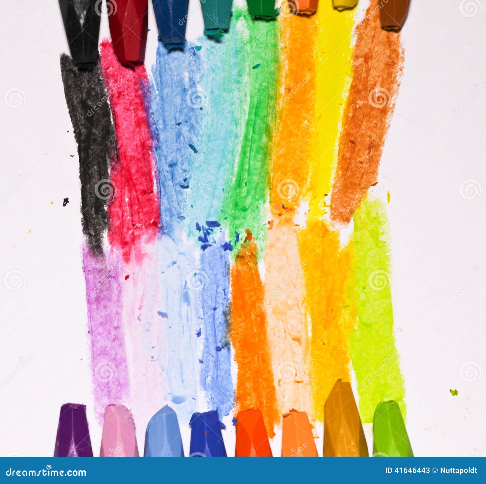 Oil Pastel Crayons stock image. Image of spectrum, yellow 41646443