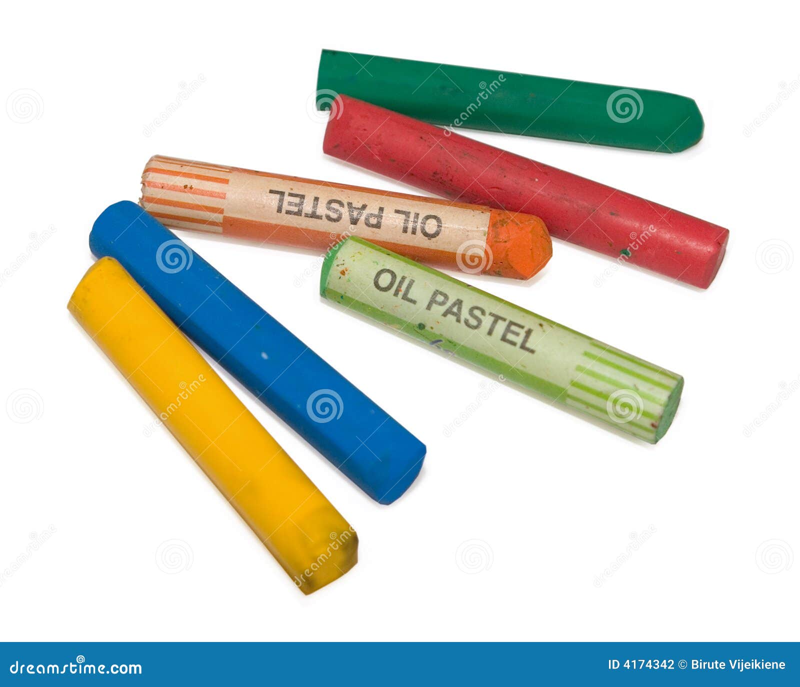 Oil pastels stock photo. Image of background, white, tool - 4174342