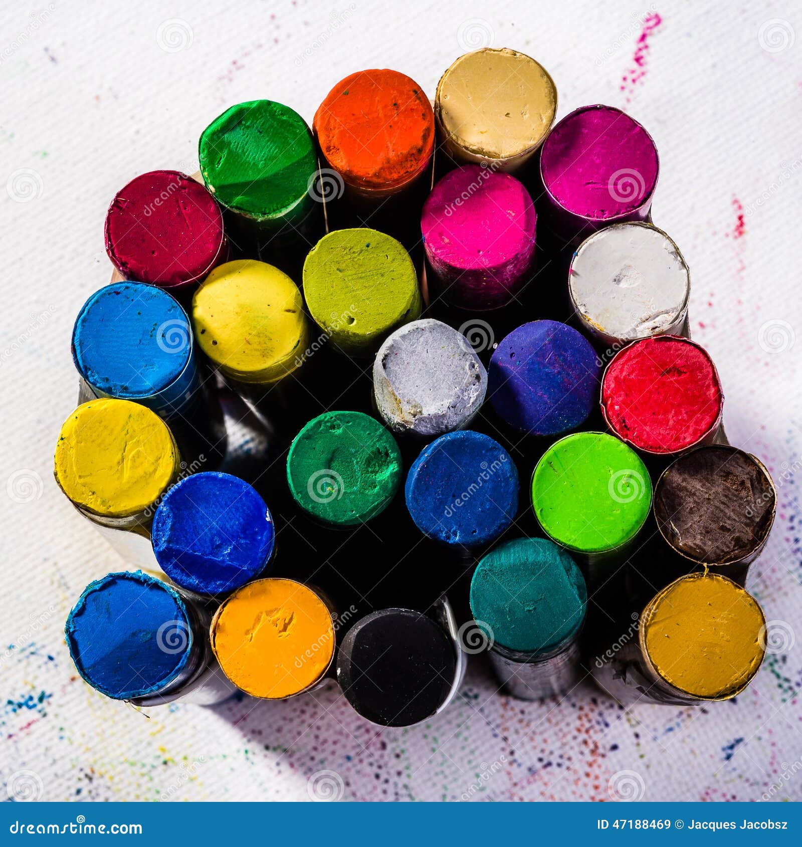 Oil Pastels on Paper stock image. Image of pastel, colours - 47188469