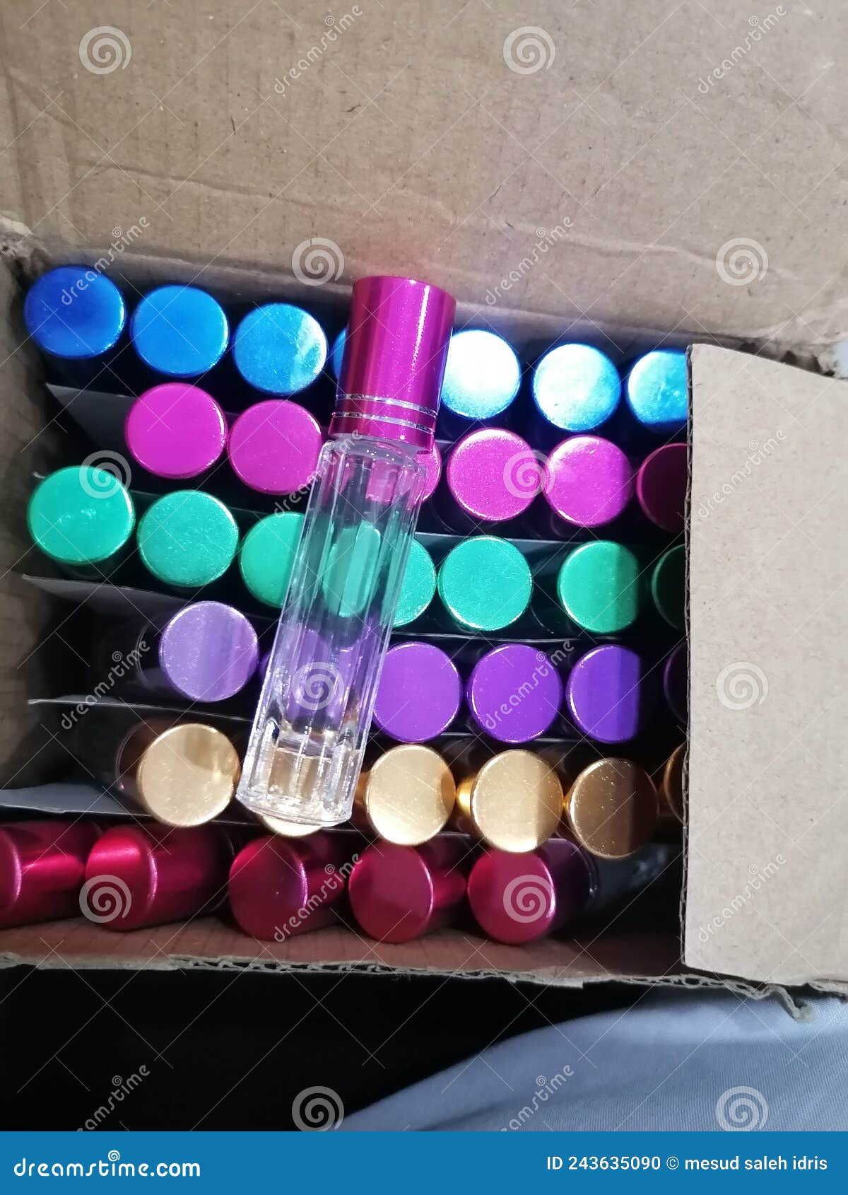 Oil perfume bottle 4 ml stock photo. Image of violet 243635090