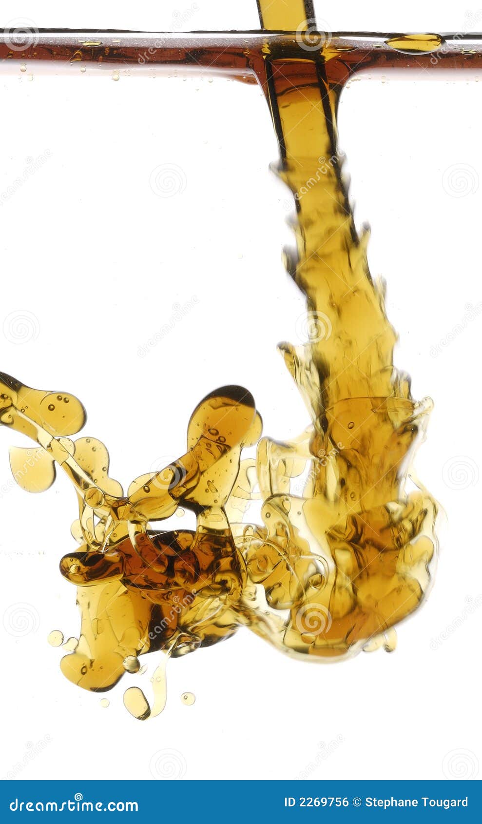 Oil pouring into water stock photo. Image of pouring, clear 2269756
