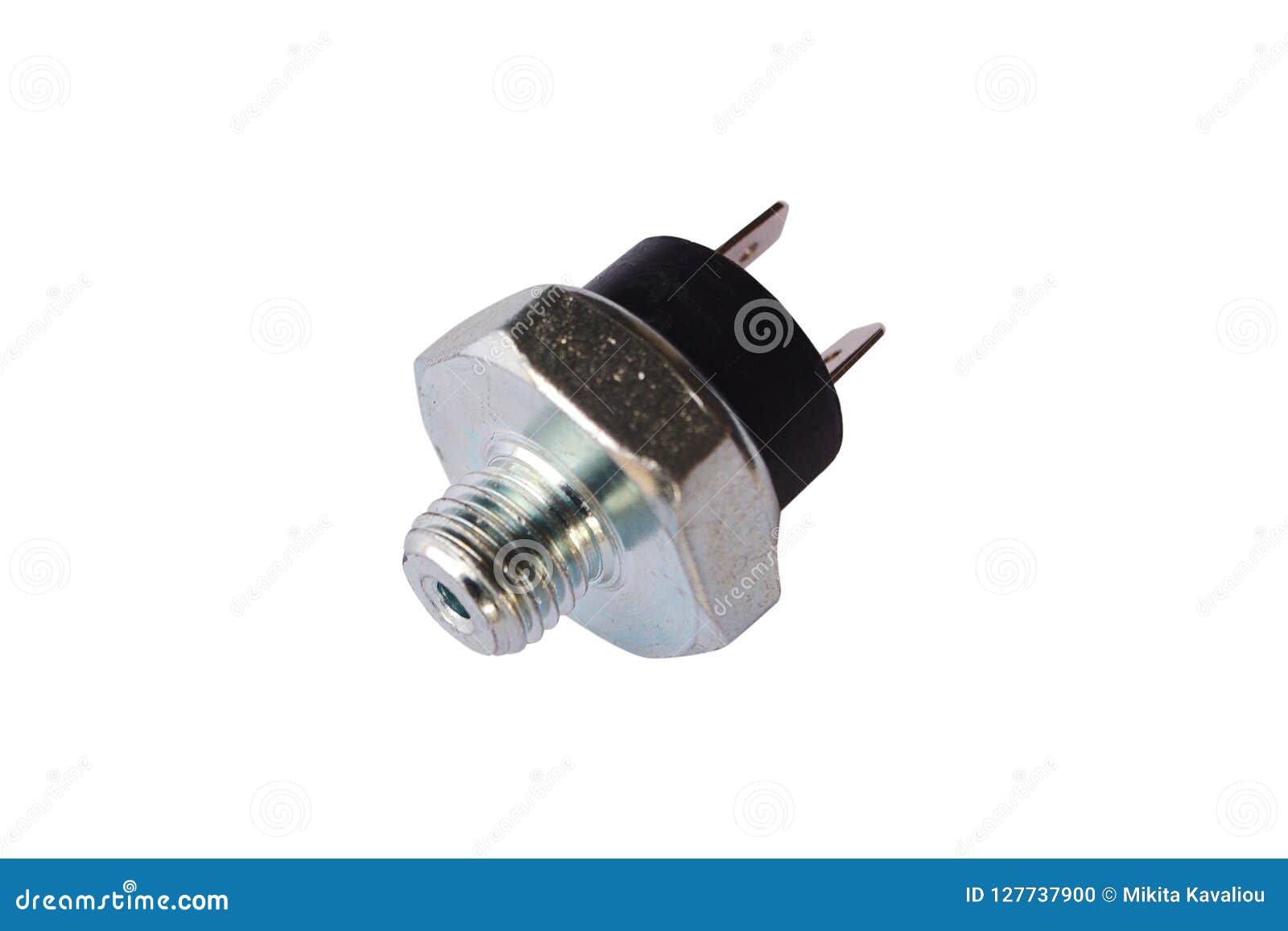 Oil Pressure Switch Car. Isolate Stock Photo Image of service, sensor