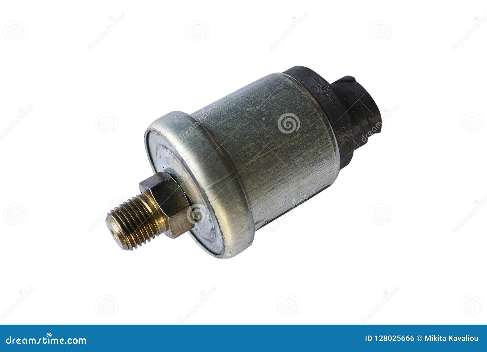 Oil Pressure Switch Car. Isolate Stock Photo Image of machine, model