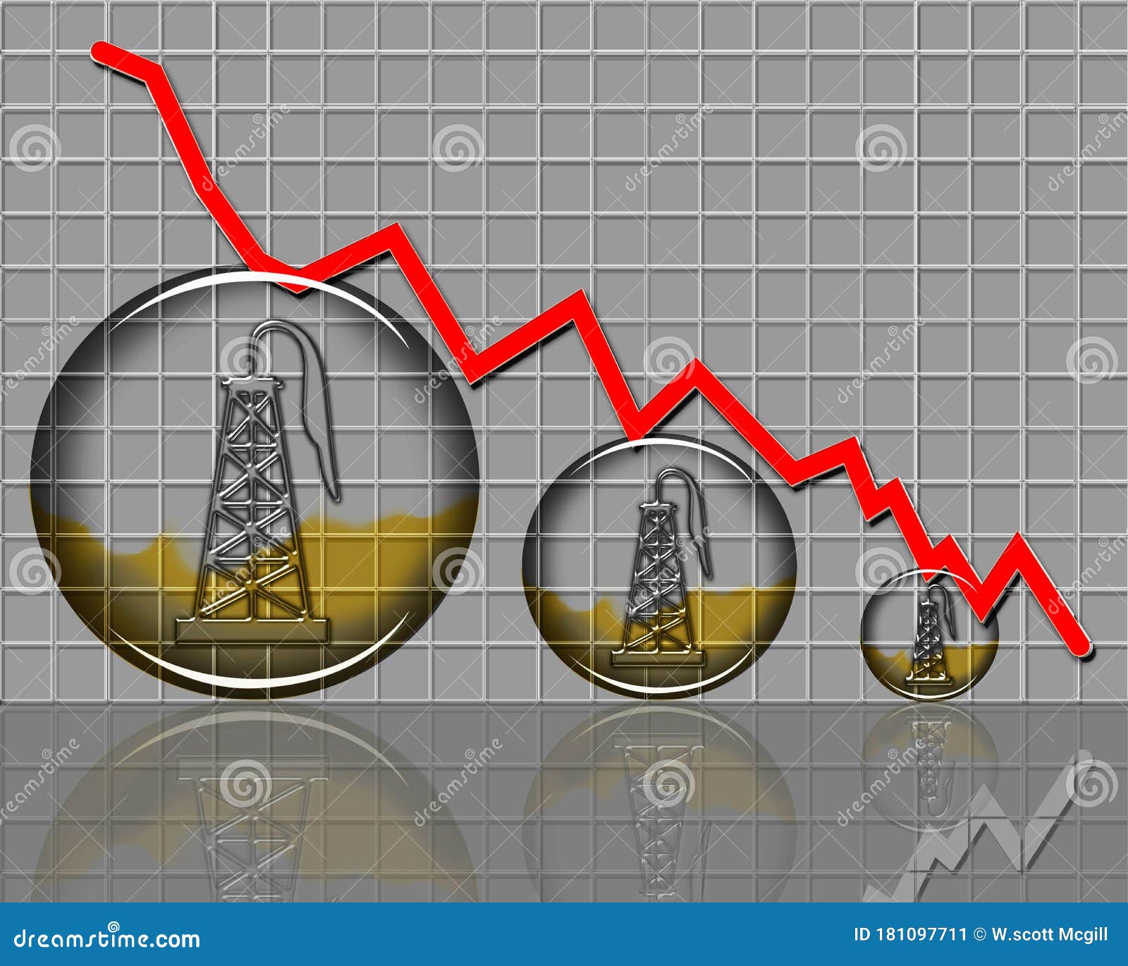 Oil prices dropping stock image. Image of fracking, economy 181097711