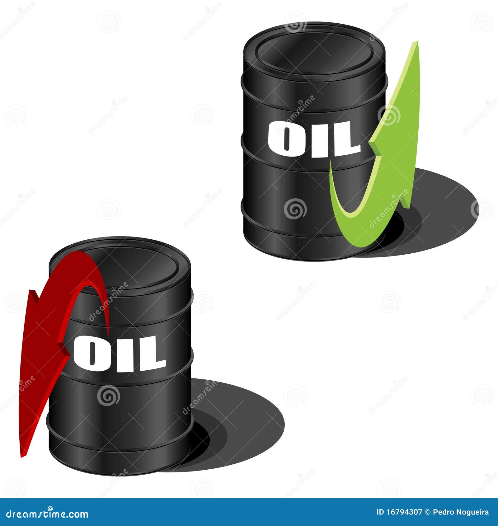 Oil prices up and down stock vector. Illustration of high - 16794307