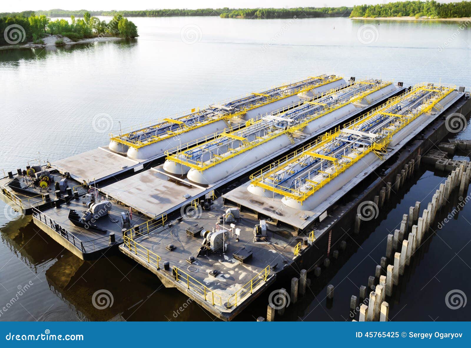 Oil product tanker barges stock image. Image of ship 45765425