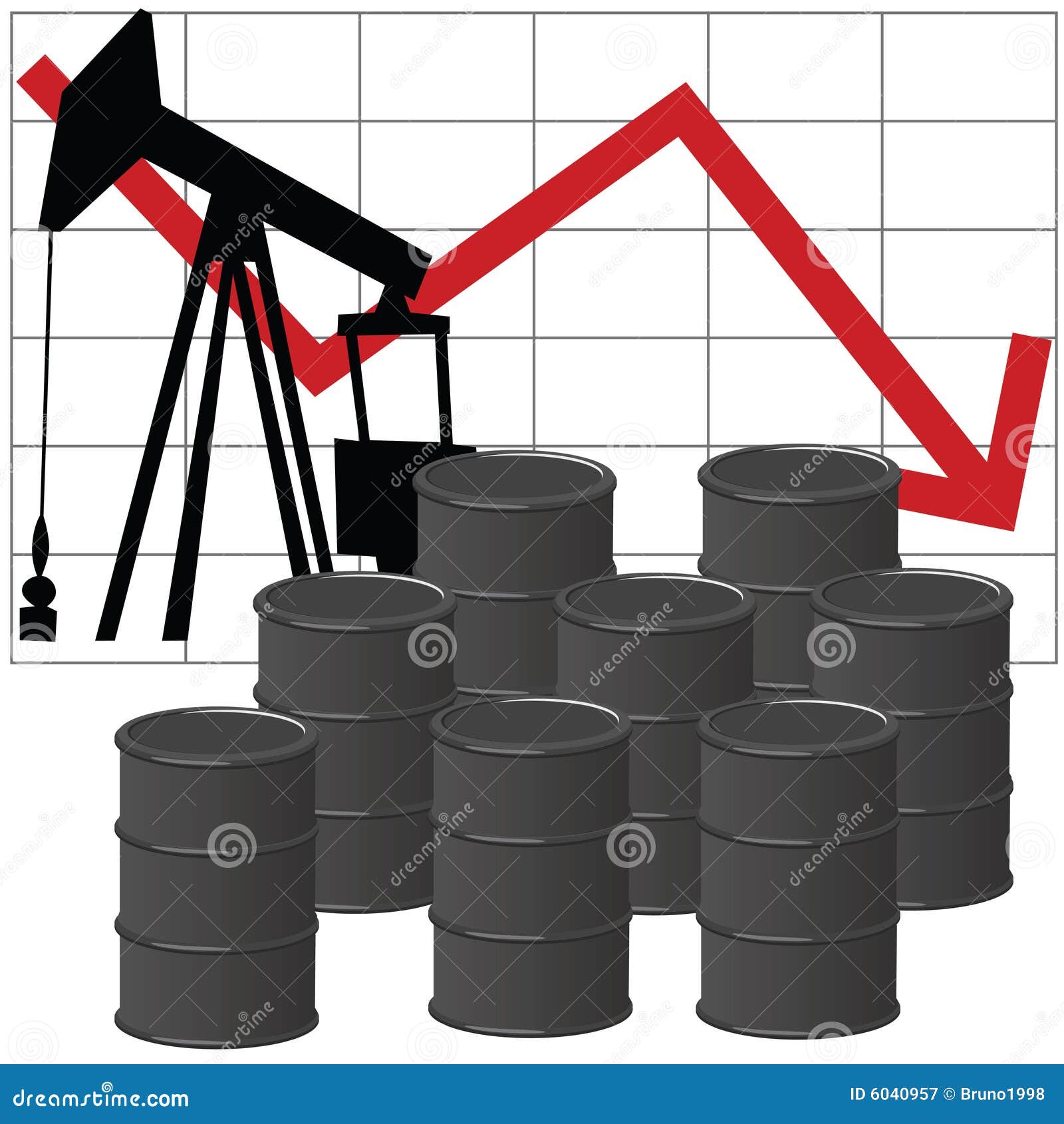 Oil production stock vector. Illustration of carbon, barrel 6040957