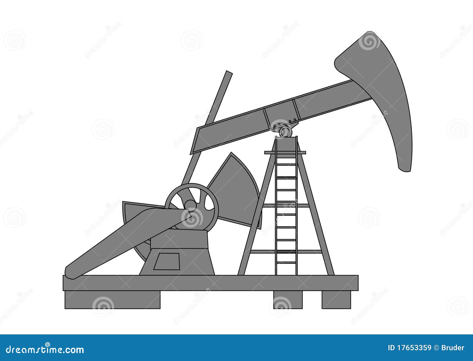 Oil pump stock vector. Illustration of diesel, black 17653359