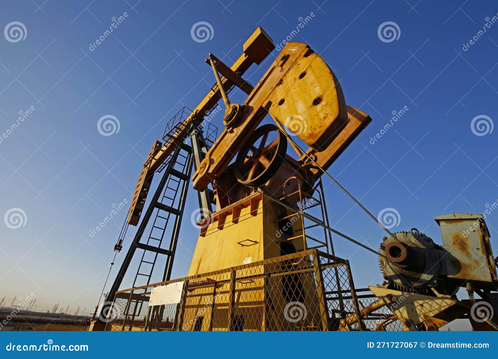Oil Pump, Oil Industry Equipment Stock Image Image of machinery