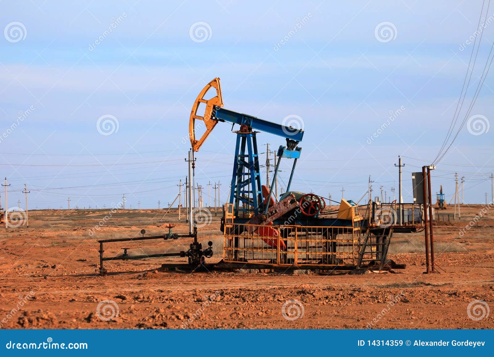 Oil pump jack stock image. Image of crude, machine, energy 14314359