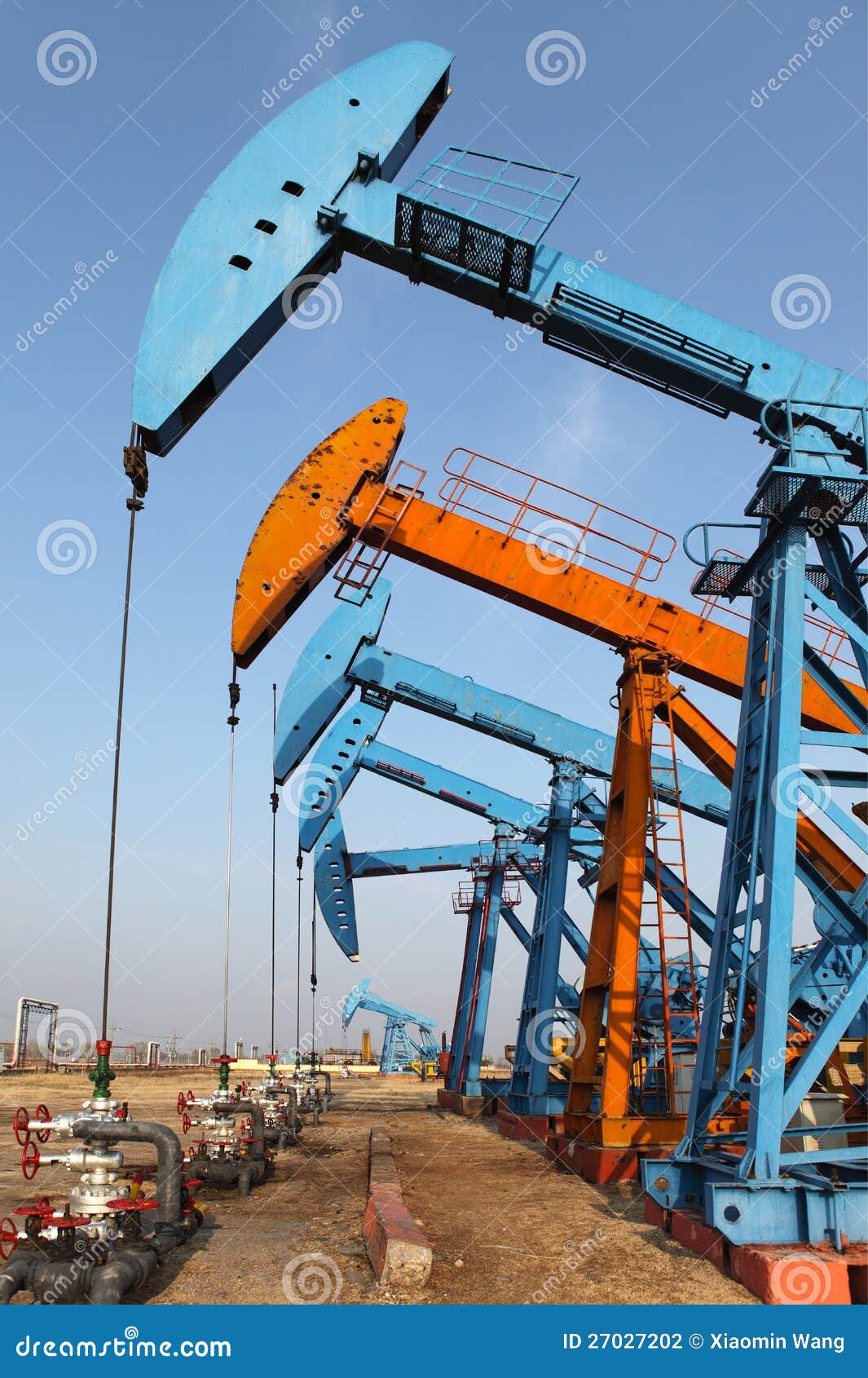 Oil pump jack stock photo. Image of cloudscape, manufacturing 27027202