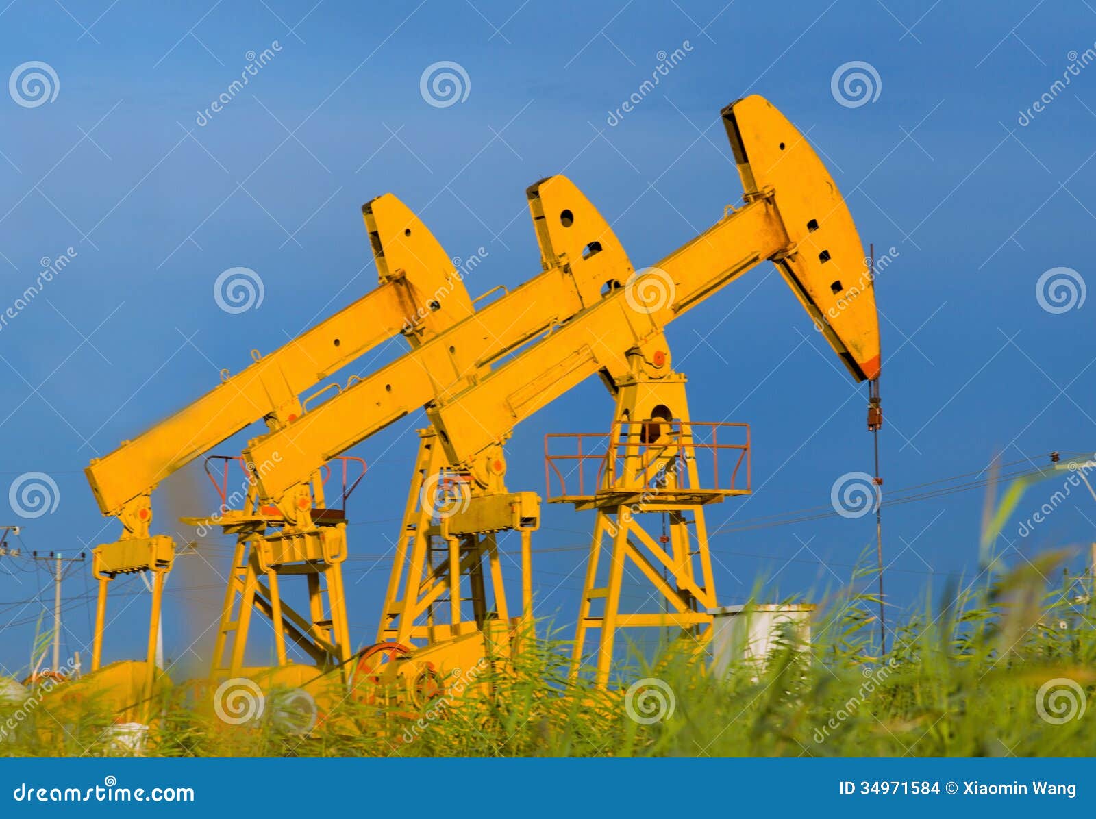Oil Pump Jack stock photo. Image of pipeline, construction 34971584