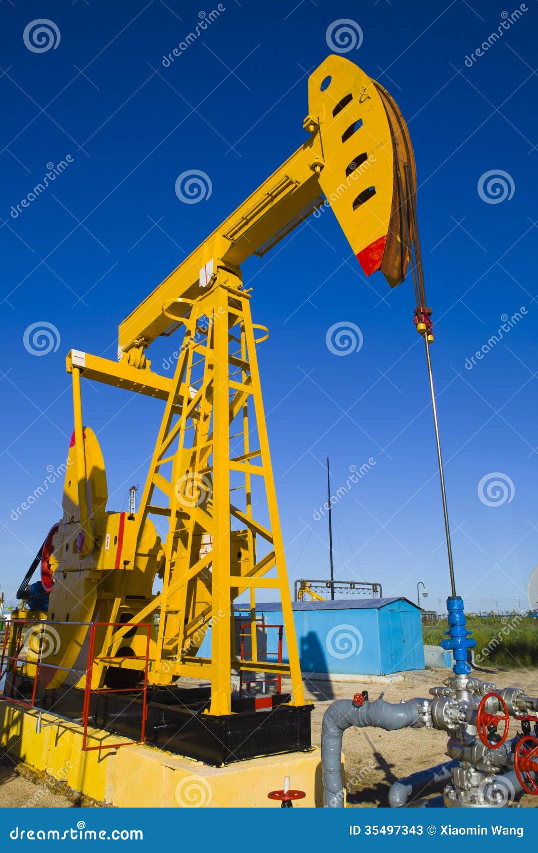 Oil Pump Jack stock image. Image of petroleum, economy 35497343