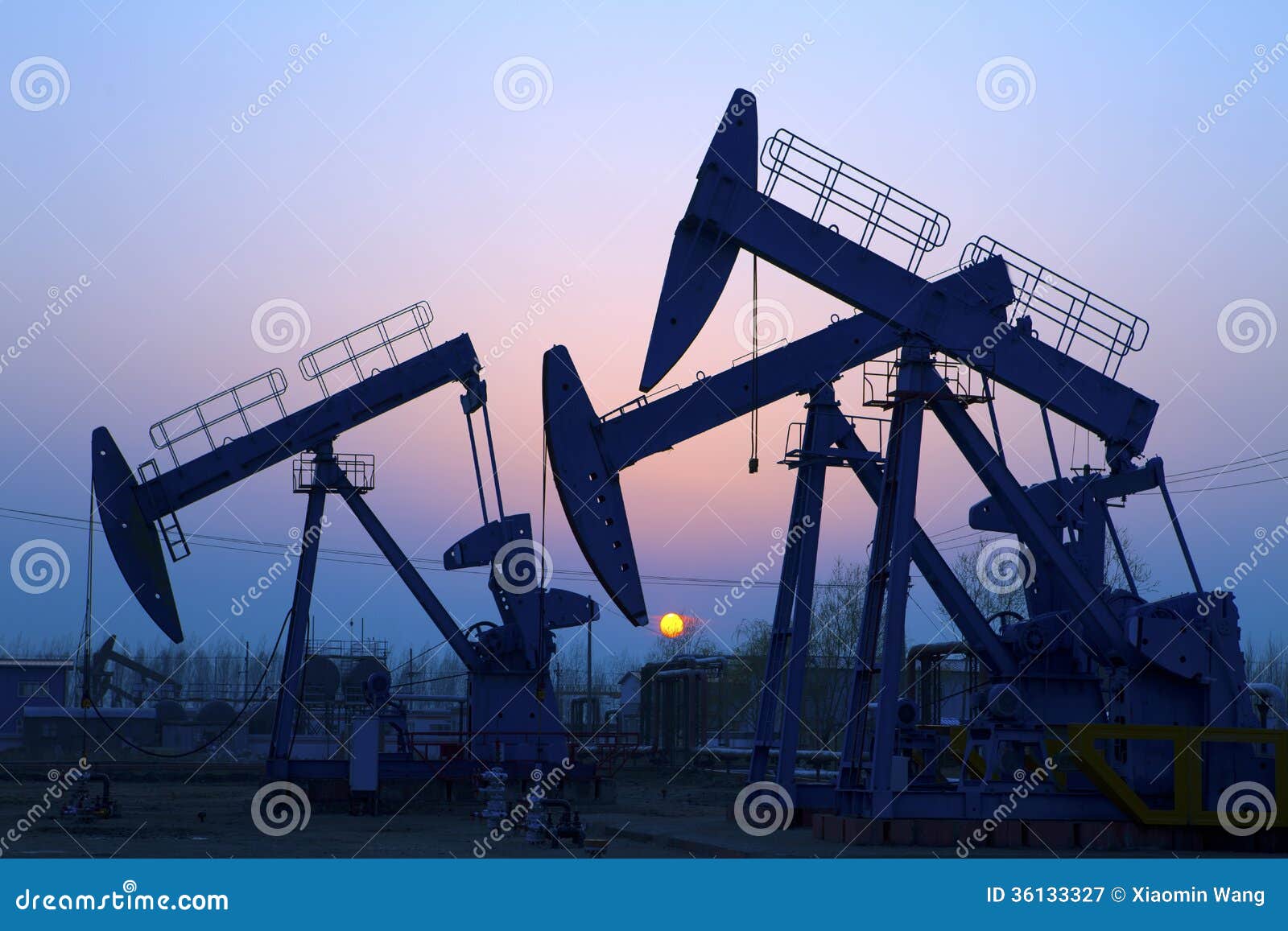 Oil Pump Jack stock image. Image of oilfield, economy 36133327