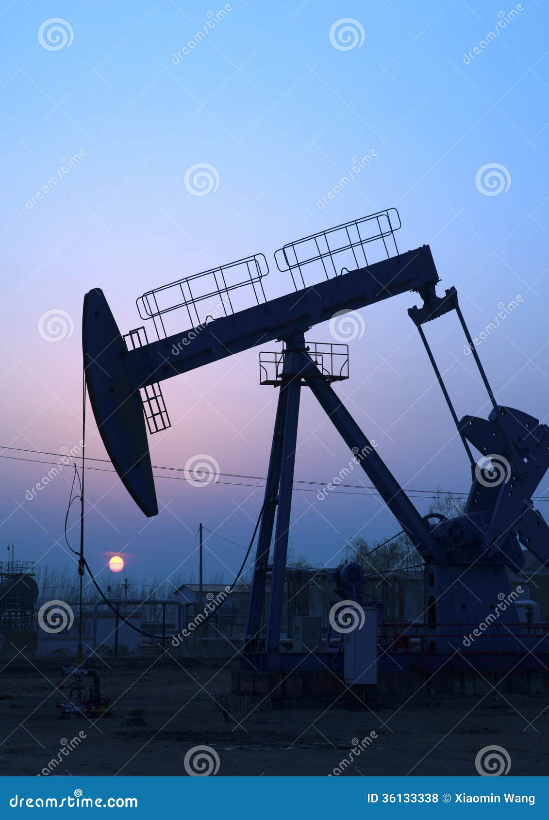 Oil Pump Jack stock photo. Image of fuel, industrial 36133338