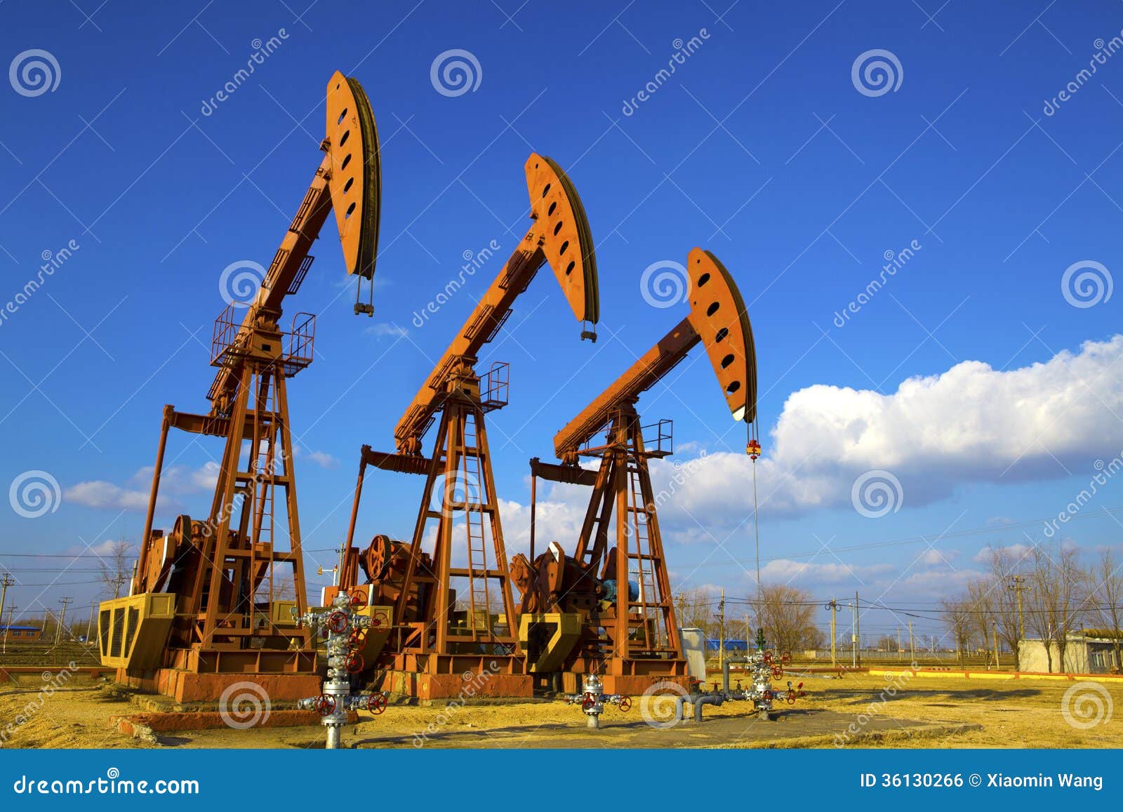 Oil Pump Jack stock photo. Image of industrial, extracting 36130266