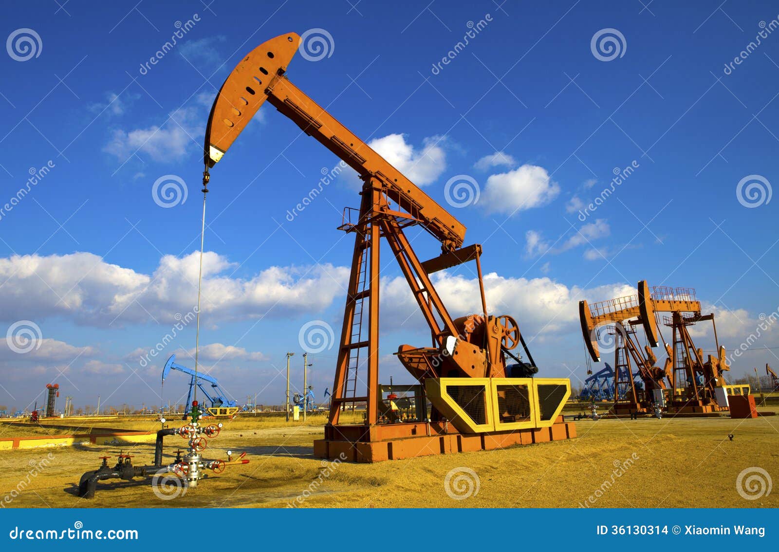 Oil Pump Jack stock photo. Image of barrel, economy, pipe 36130314