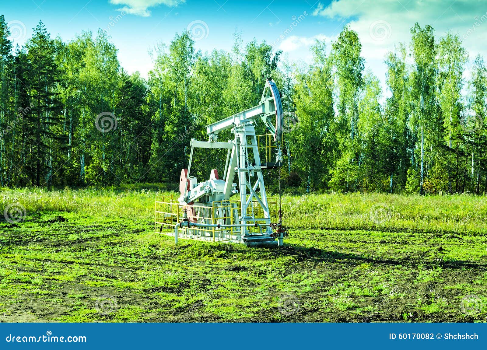 Oil Pump / Oil Pump on in the Field Stock Photo Image of drillhole
