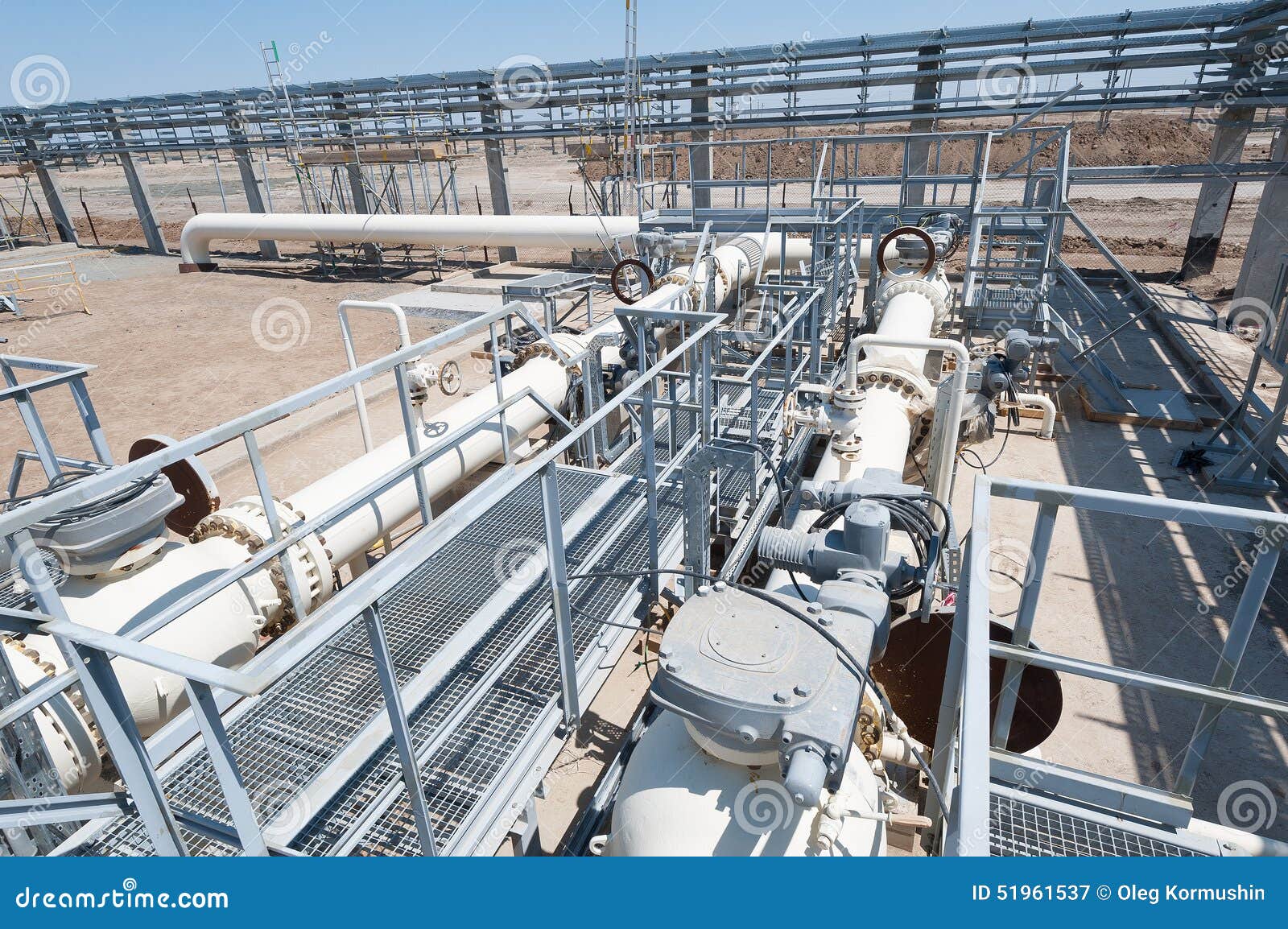 Oil pumping station stock image. Image of steel, pump 51961537