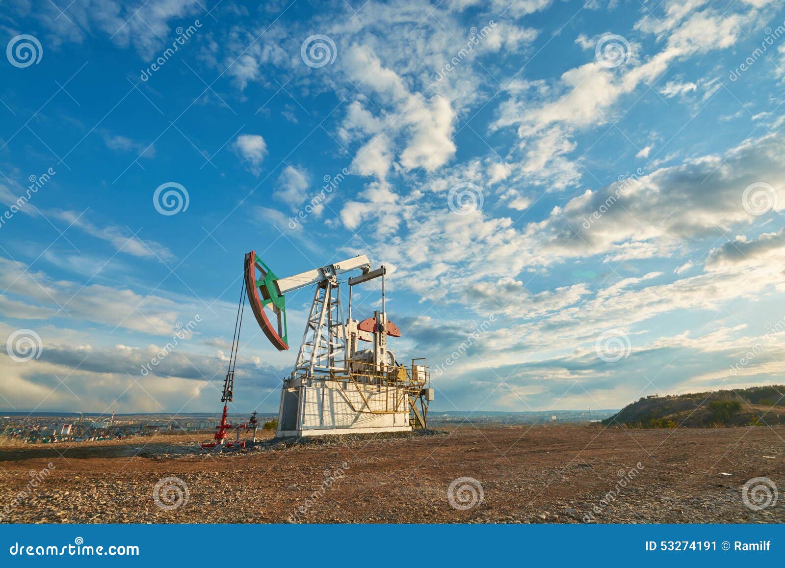 Oil pumping station stock image. Image of nature, industry 53274191