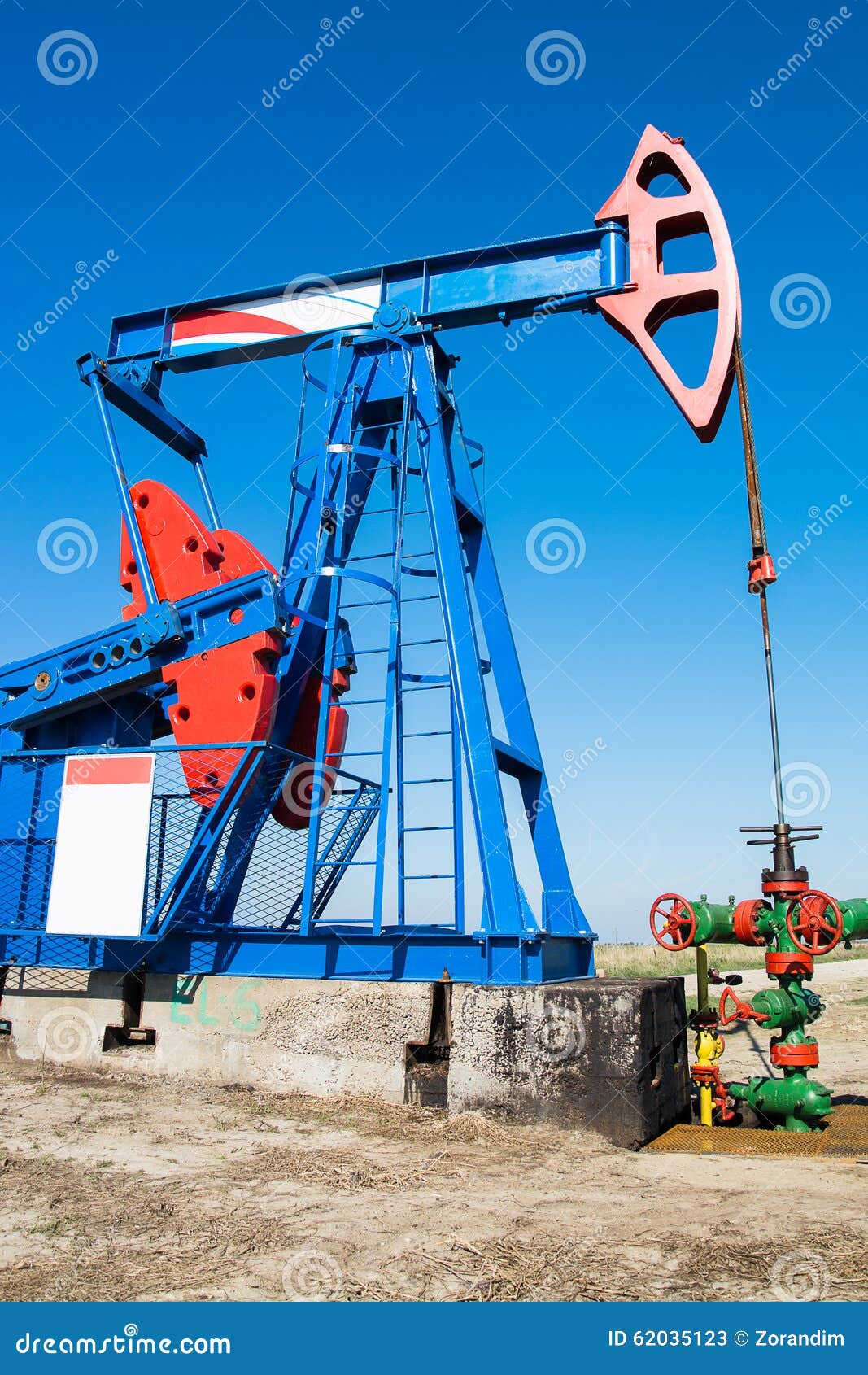Oil pumpjack stock image. Image of construction, industrial 62035123