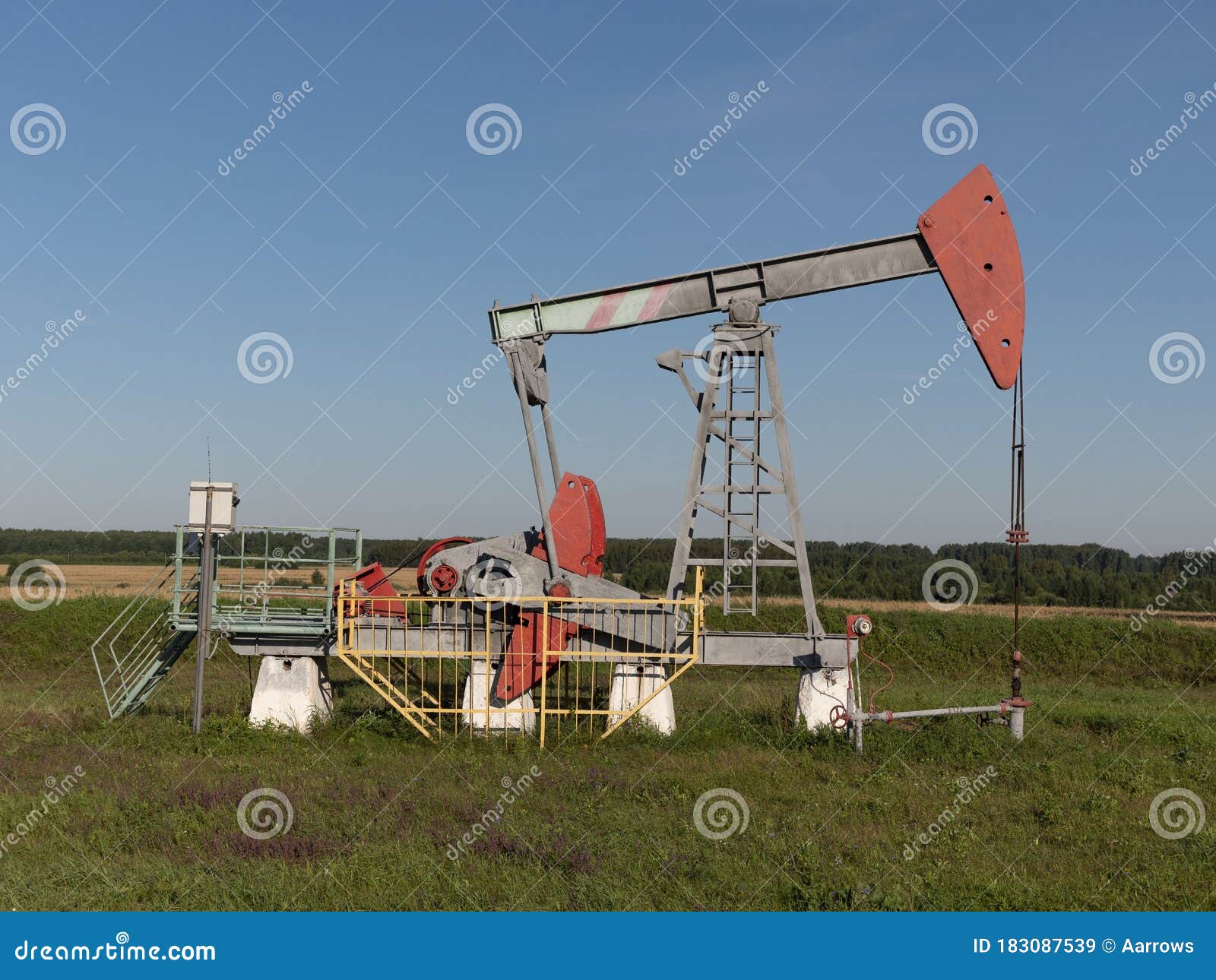 Oil Pumpjack. Oil Industry Equipment Stock Image Image of mechanism