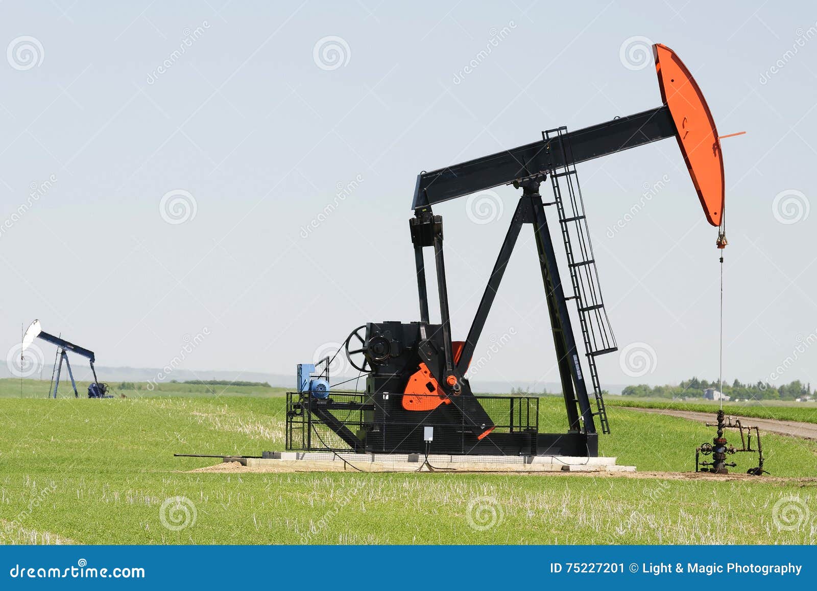 Oil pumps stock image. Image of industry, equipment, petrol 75227201