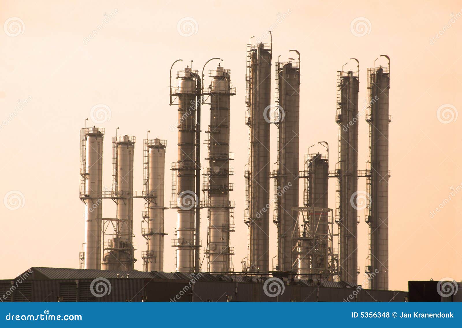 Oil Refinery stock photo. Image of ladders, rotterdam - 5356348