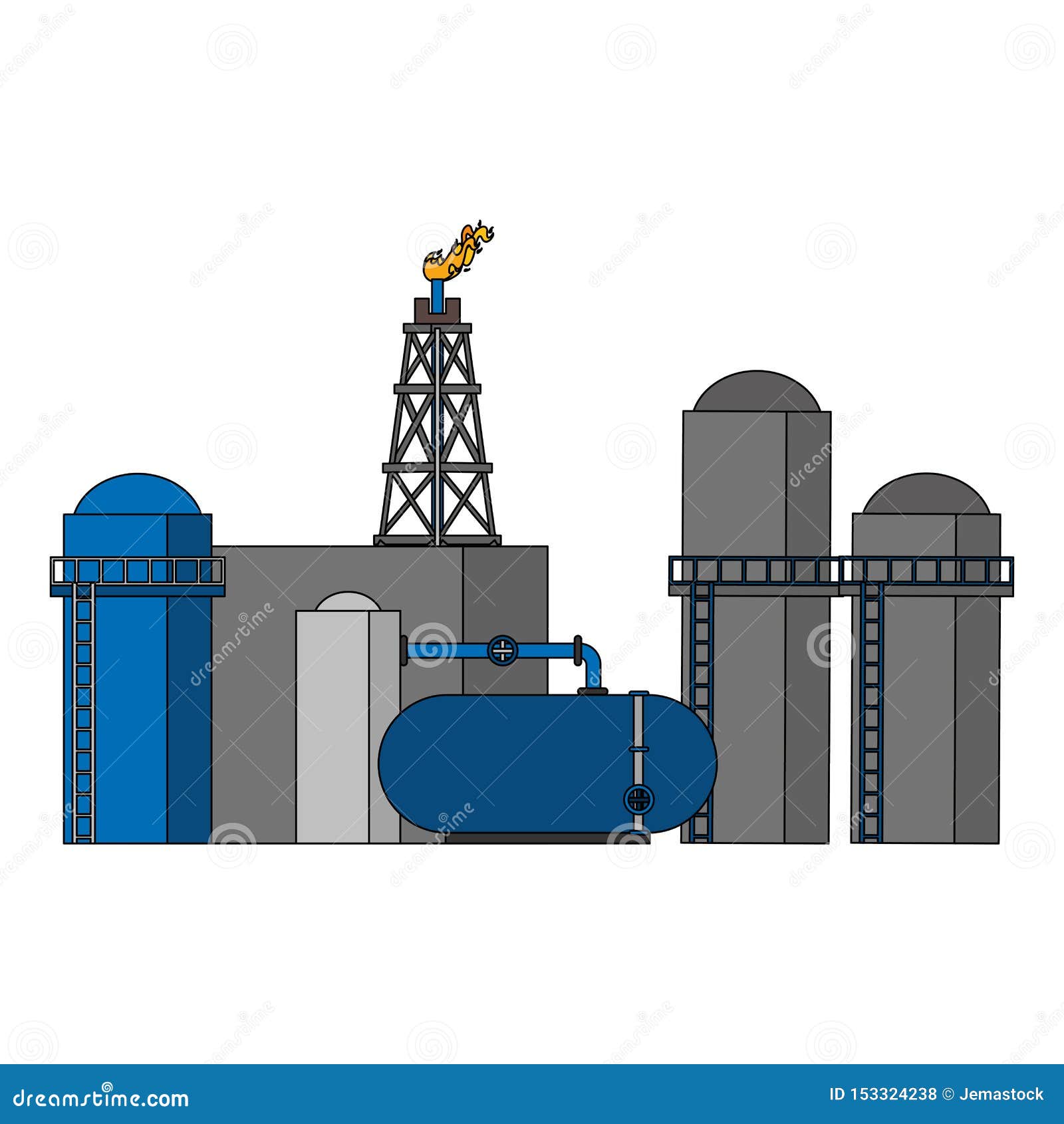 Oil Refinery Gas Factory Cartoon Stock Vector - Illustration of innovation, crude: 153324238 Oil Refinery Gas Factory Cartoon Stock Vector - Illustration of innovation, crude: 153324238